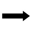 © fotohansel - nvis44 NewVectorIllustrationSign nvis - arrow right direction vector sign . isolated transparent . black large . big simple icon . AI 10 / EPS 10 . g11424
