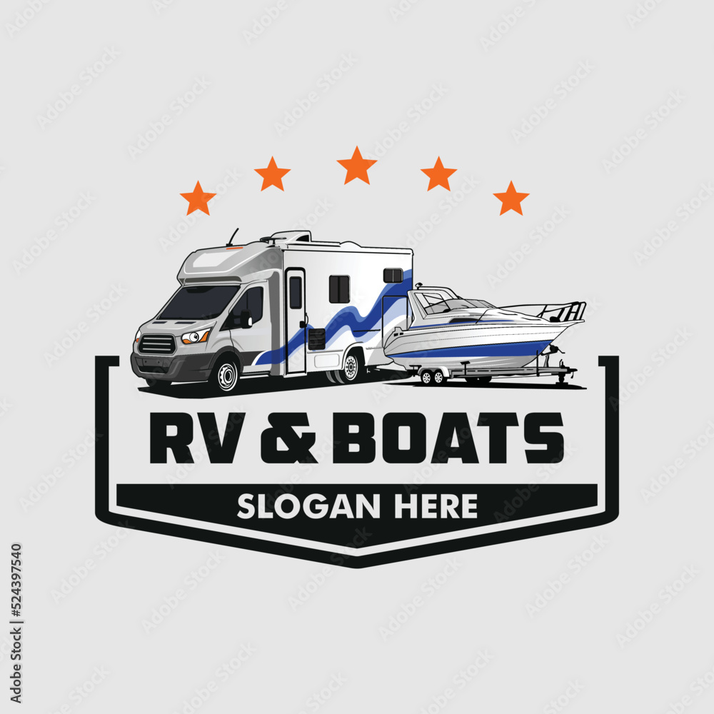 illustration of a yacht illustration of a rv car vector yacht vector ...