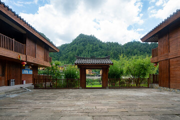 Wall Mural - Summer resort in Chinese Countryside