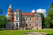 Eclectic palace of the Kronenbergs in village Brzezie, Kuyavian-Pomeranian Voivodeship, Poland. The palace in Brzezie was built for Leopold Kronenberg in 1873. 