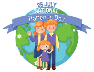 Sticker - National Parents Day Poster Template