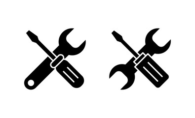 Repair tools icon vector. tool sign and symbol. setting icon. Wrench and screwdriver. Service