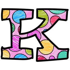 Sticker - Alphabet Letter K