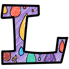 Sticker - Alphabet Letter L