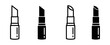Lipstick set icon vector illustration