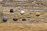 Fototapeta Łazienka - sand and stones on texture