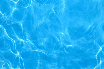 Poster - blue water in the pool with highlights