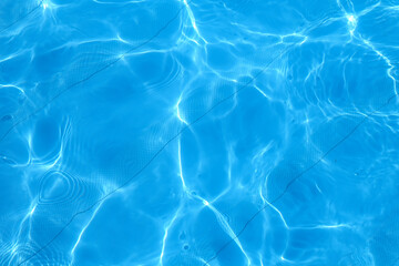 Poster - blue water in the pool with highlights