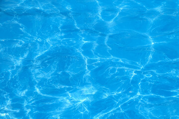 Poster - blue water in the pool with highlights