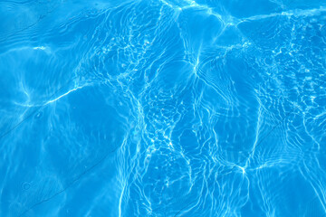 Poster - blue water in the pool with highlights
