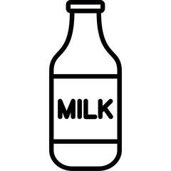 Canvas Print - Milk Bottle Icon