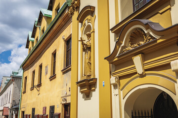 Sticker - Church of Holy Cross in historic part of Cieszyn city, Poland