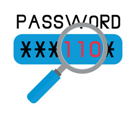 Canvas Print - password for cyber fraud