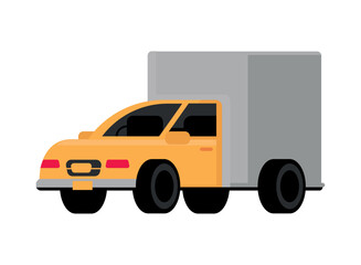 Wall Mural - delivery truck transport