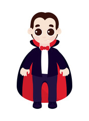 Sticker - halloween dracula character