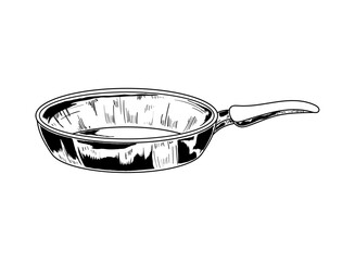 Sticker - frying pan icon