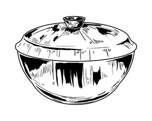 Sticker - bowl with cap icon