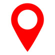 © fotohansel - nvis51 NewVectorIllustrationSign nvis - map pin location vector sign . isolated transparent . red . big simple icon . AI 10 / EPS 10 . g11431