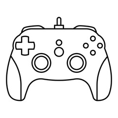 modern gamepad illustration for games