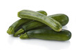  Organic zucchini on white background isolated with clipping path