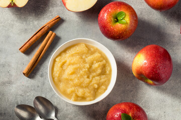 Canvas Print - Homemade Organic Healthy Apple Sauce