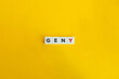 Generation Y (Gen Y) Banner. Block Letter Tiles on Yellow Background. Minimal Aesthetics.