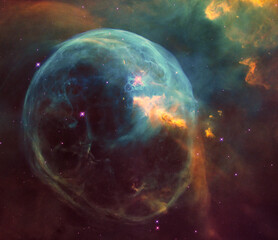 Wall Mural - the bubble nebula. ngc 7635. constellation cassiopeia. elements of this image were furnished by nasa