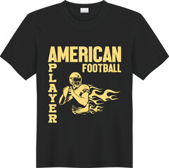 American Football t shirt print