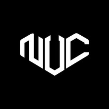 NUC Monogram Letter Logo On Black Background. NUC Letter Initial Creative Logo Design Template Vector Illustration. NUC Letter Initial Vector Logo Design.
