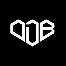 ODB Monogram Letter Logo On Black Background. ODB Letter Initial Creative Logo Design Template Vector Illustration. ODB Letter Initial Vector Logo Design.
