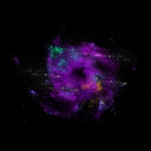 Abstract Purple Explosion Background