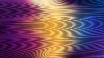 Wall Mural - abstract art vibrant color liquid blurred background with lines wave pattern texture