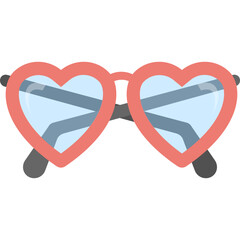 Sticker - Heart Shaped Glasses 