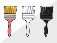 Paint Brush Clipart SVG, Paint Roller Svg, Brushes Svg, Painting Brushes Svg, Paint Brush Icon Svg, Paint Brush Clipart