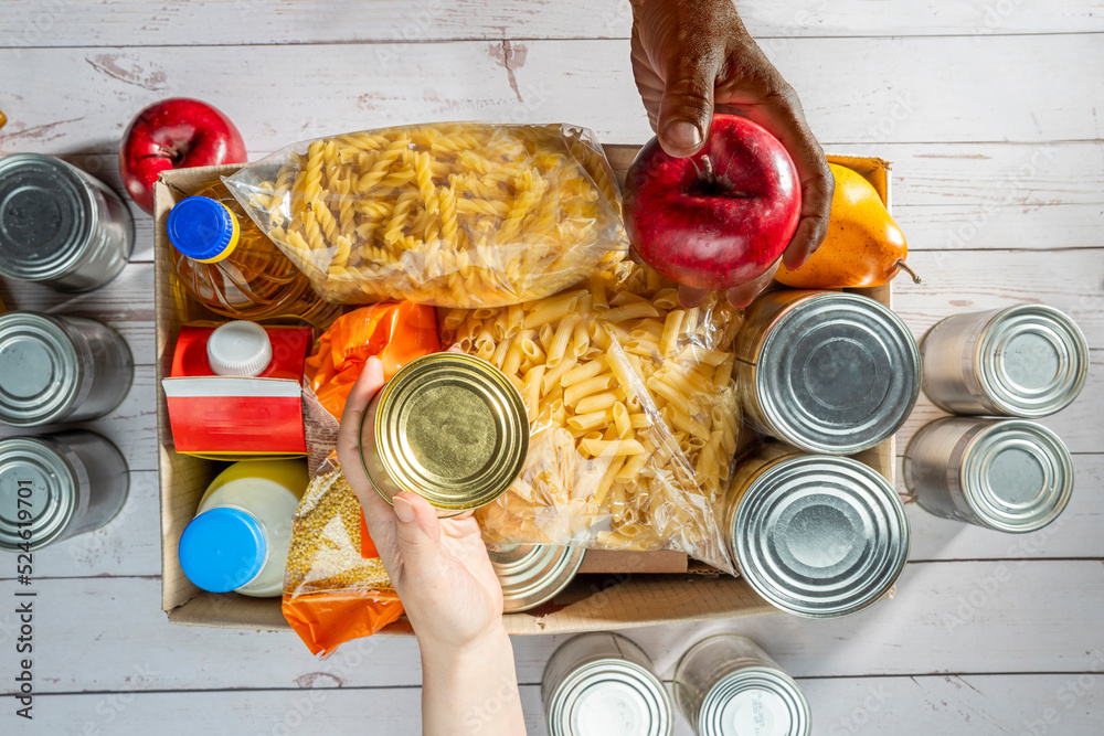 Help Collection Center, Free Food Distribution. Volunteering, food ...