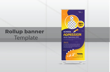 Canvas Print - School Admission Rollup Banner Design Template