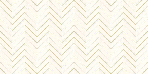 Wall Mural - Luxury background pattern seamless zigzag line abstract gold color design. Christmas background vector.