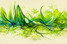Green Zen Aromatherapy Massage Abstract Background, Nature, Health