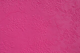 Fototapeta Sypialnia - Tooled floral pattern in pink leather.