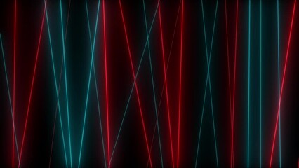 Wall Mural - vj abstract laser light colorful glowing neon lines background. video ultra 4k