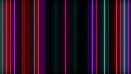 Wall Mural - vj abstract laser light colorful glowing neon lines background. video ultra 4k