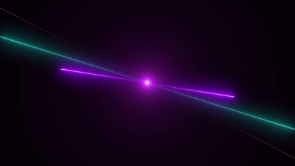 Wall Mural - vj abstract laser light colorful glowing neon lines background. video ultra 4k