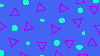 Aufkleber - Abstract retro style 80s geometric pattern memphis background