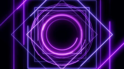 Wall Mural - abstract pattern laser show colorful background loop. 4k