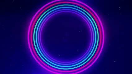 Wall Mural - vj abstract retro style 80 neon tunnel speed background. video ultra 4k