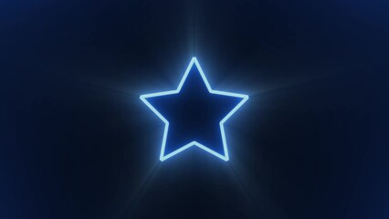 abstract neon star light colorful glowing background. video ultra 4k