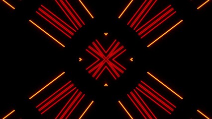 Wall Mural - vj abstract laser light colorful glowing neon lines background. video ultra 4k