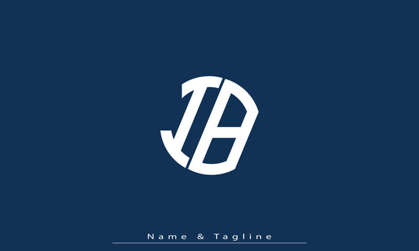 Alphabet letters Initials Monogram logo IB , BI