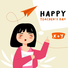  happy teachers day vector illustration