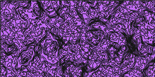 Abstract Pattern Background With Zigzag And Waves In Lilac, Purple And Black Tones